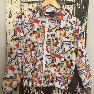 Women’s Forever 21 Retro Nautical full zip nylon size Small jacket.